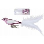 Laalu.cz Sada 3 ks: Ptáček na klipu růžový 20 cm – Zboží Dáma