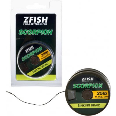 Zfish šňůra Scorpion Sinking Braid 20m 20lb – Zbozi.Blesk.cz
