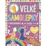 Velké samolepky a omalovánky pro malé ruce Jednorožci – Zboží Dáma