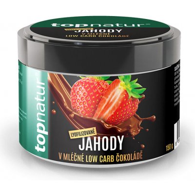 Topnatur Jahody v mléčné čokoládě 150 g – Sleviste.cz