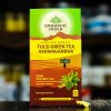 ORGANIC INDIA TULSI SE ZELENÝM ČAJEM A AŠVAGANDOU 25 sáčků