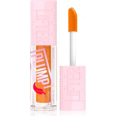 Maybelline Lifter Plump lesk na rty se zvětšujícím efektem 008 Hot Honey 5,4 ml