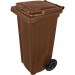 J.A.D. Tools popelnice plastová, 120L, hnědá – Zboží Mobilmania