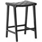 Kave Home Calixta 67 cm černá kožená – Zboží Mobilmania