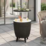 OMAXI 789541 Chladicí stolek 3 v 1 černý polypropylen – Hledejceny.cz