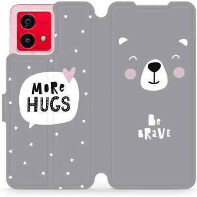 Mobiwear Flip Motorola Moto G84 5G - MH06P Be brave - more hugs