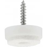Walteco Filcový kluzák s vrutem, průměr 20mm, bílý, 8 ks , 84977 – Hledejceny.cz