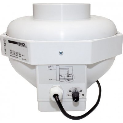 Can-Fan RKW 160 L, 690 m3/h, příruba 160 mm termostat – Hledejceny.cz