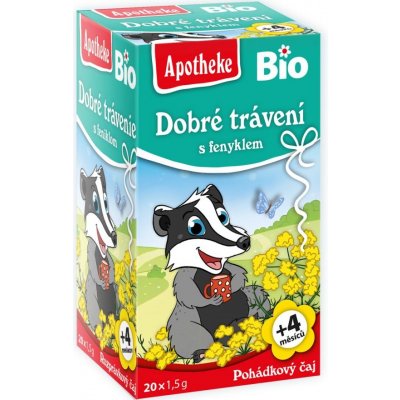 Apotheke BIO čaj dětský na dobré trávení s fenyklem 20x1,5g – Zbozi.Blesk.cz