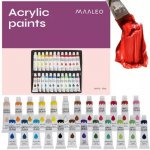 Maaleo 20363 Akrylové barvy 24 ks / 12 ml – Zboží Dáma