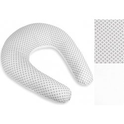Bellatex Povlak na kojicí polštář na zip Kosočtverec šedá bílá