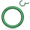 Piercing Šperky4U piercing segment kruh zelený K01039G-1610