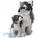 Rappa vlk s mládětem sedící 27 cm – Zboží Dáma