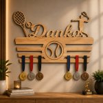 ČistéDřevo Dřevěný věšák na medaile tenis Zvolte Žena – Hledejceny.cz