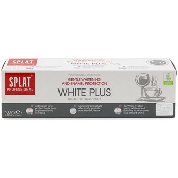 Splat Professional White Plus bioaktivní zubní pasta bezpečně bělí a leští zuby do vysokého lesku 100 ml