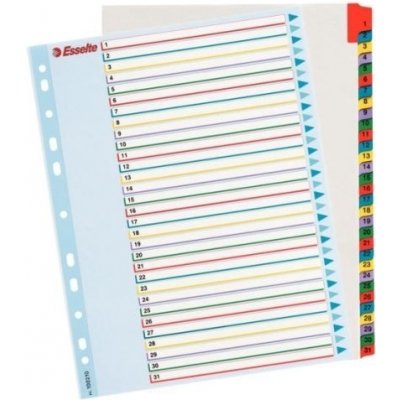 Rejstřík kartonový Esselte Maxi A4, 1-31 – Zboží Živě