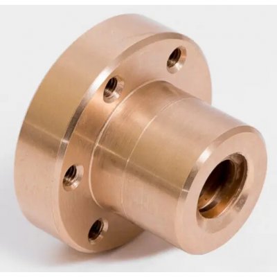 Matice Trapézová Kruhová Bronz Tr50x8 (72x75) s přírubou – Hledejceny.cz