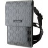 Baterie pro bezdrátové telefony Karl Lagerfeld Saffiano Monogram Wallet Phone Bag Silver