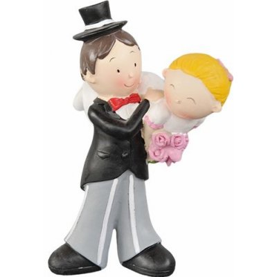 Ženich si nese nevěstu - svatební figurky na dort - Modecor – Zboží Mobilmania