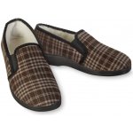 Wooline pánské bačkory nazouvací hnědé káro – Zbozi.Blesk.cz