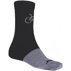 Sensor TOUR Merino wool ponožky černá šedá