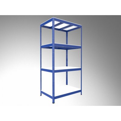 Biedrax Regál 35 x 75 x 180 cm 4 police modrý – Sleviste.cz