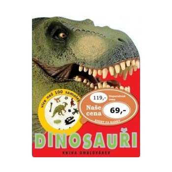 Dinosaury kniha maľovaniek