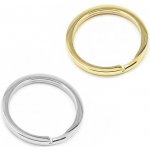Leštěný nerezový kroužek na klíče - 1Ks - 20mm / Light Gold SL – Zboží Mobilmania