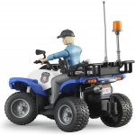 Bruder modrá čtyřkolka policie s figurkou – Zboží Mobilmania