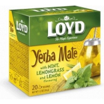 Loyd Yerba maté s mátou citrónovou trávou a s příchutí citrónu 20 x 1.7 g