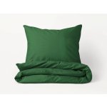 Goldea bavlna povlečení TMAVĚ ZELENÉ 140x200 70x90 – Sleviste.cz