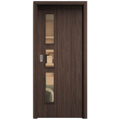 Sapeli Elegant Komfort M33 posuvné ořech 60 x 210 cm Planibel bronz – Hledejceny.cz