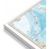 Nástěnné mapy National Geographic Japonsko - nástěnná mapa Classic 63 x 73 cm Varianta: mapa v hliníkovém rámu, Provedení: bílý rám