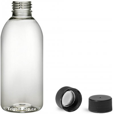 Tera Plastová lékovka čirá s černým víčkem 200 ml – Zbozi.Blesk.cz