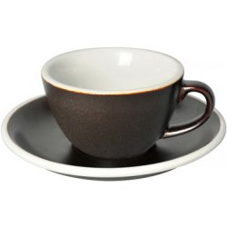 Loveramics Egg Flat White Cup and Saucer Gunpowder 150 ml