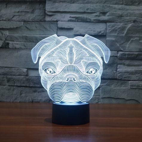 Beling Dětská lampa Pit bull 7 barevná S9147