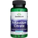 Swanson Potassium Citrate Citrát Draselný 99 mg 120 kapslí – Hledejceny.cz