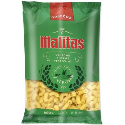 Malitas těstoviny kolínka velká 0,5 kg – Zboží Dáma