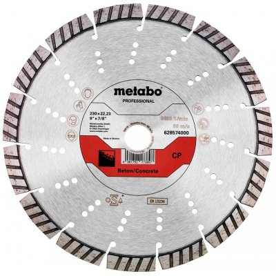 Metabo DIAMANTOVÝ ŘEZNÝ KOTOUČ 230X22,23MM, "CP", BETON "PROFESIONÁL" 628574000 – Zboží Mobilmania