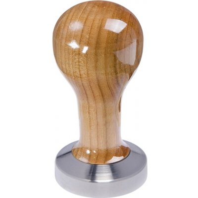 Buna Café Tamper třešeň, lak, nerez mat, plochý 51 mm