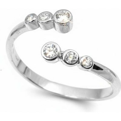 Šperky NM Dámský zlatý prsten s brilianty 1739 zlata bílá