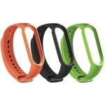 RhinoTech 3-pack řemínků pro Xiaomi Smart Band 7 černá, oranžová, zelená RTACC238 – Zboží Mobilmania