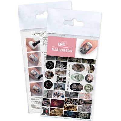 E.Mi Vodolepka Naildress Slider Design 59 Monochrome – Sleviste.cz