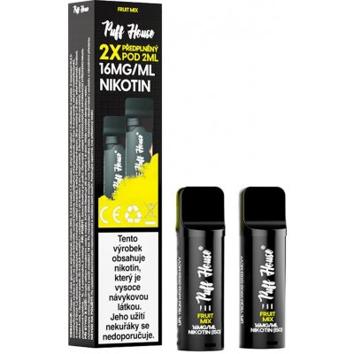 Puff House Pro Pod Fruit Mix 16 mg 600 potáhnutí 2 ks – Zboží Dáma
