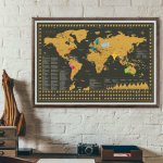 Stírací mapa světa – Zboží Dáma