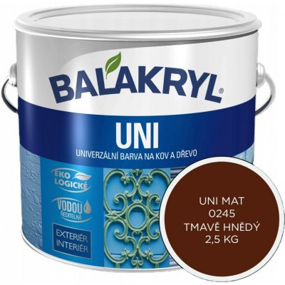 Balakryl Uni mat 2,5 kg tmavě hnědý – Sleviste.cz