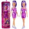Panenka Barbie Barbie Modelka 178 Zářivě fialové šaty