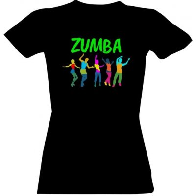 Tričko s potiskem Zumba fitness dámské Černá – Hledejceny.cz