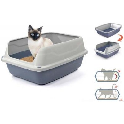 Cobbys Pet Sonic Medium toaleta pro kočky s vysokým rámem 44,5x34x18,5cm – Zbozi.Blesk.cz