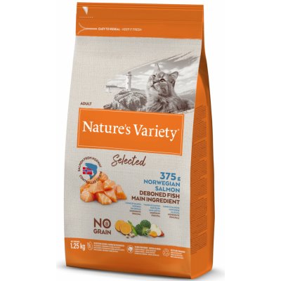 Nature's Variety selected pro kočky s lososem 1,25 kg